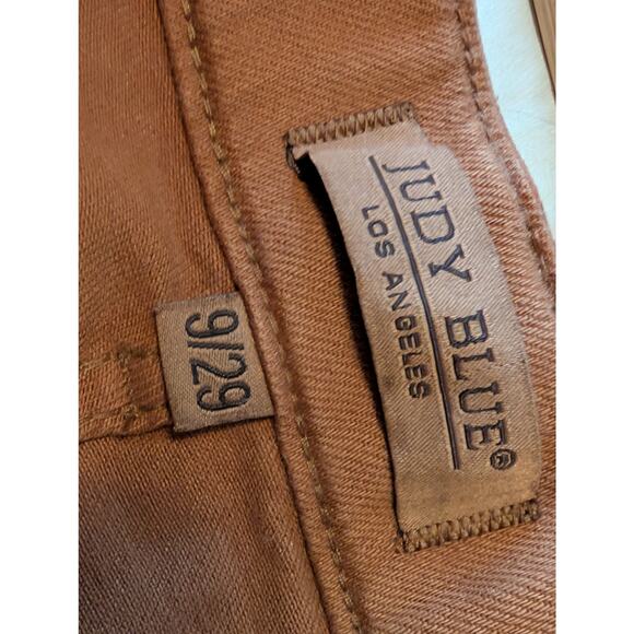 Judy Blue NWOT Brown Camel Drawstring Joggers (Size 9/29) - Picture 6 of 8